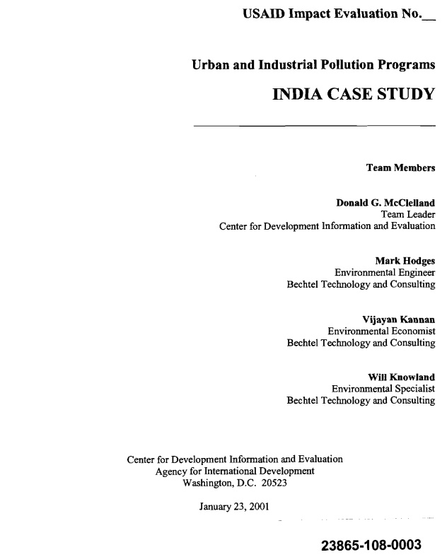 USAIDs-Urban-Industrial-Pollution-Program-Report-As-a-member-of-the-team